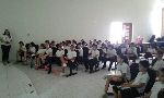 Visita dos alunos do SESI