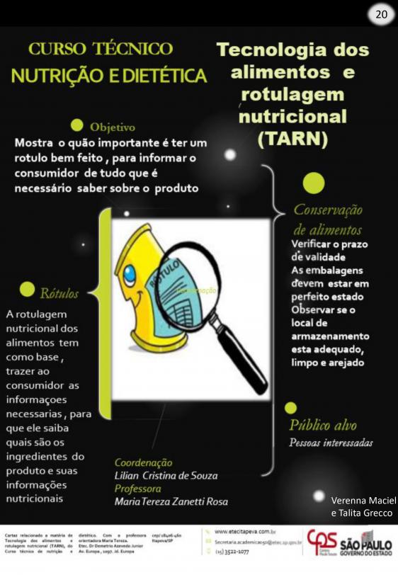 Revista do Curso Técnico em Nutrição - Maio de 2021