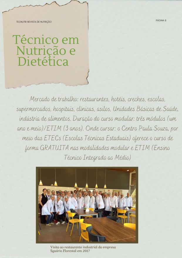 Revista do Curso Técnico em Nutrição - Junho de 2021