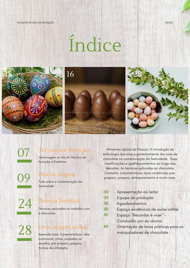 Revista do Curso Técnico em Nutrição - Junho de 2021