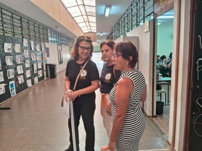 Alunos egressos da primeira turma visitam a ETEC 50 anos após a formatura