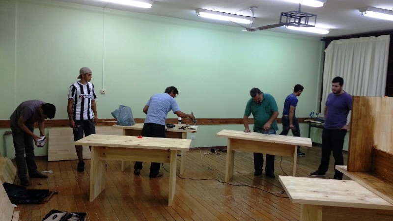 Fabricação das Mesas da nova Sala de Coordenação