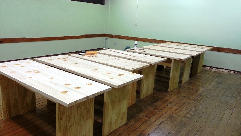 Fabricação das Mesas da nova Sala de Coordenação