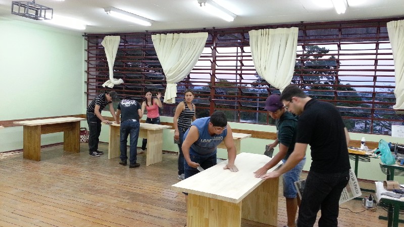 Fabricação das Mesas da nova Sala de Coordenação