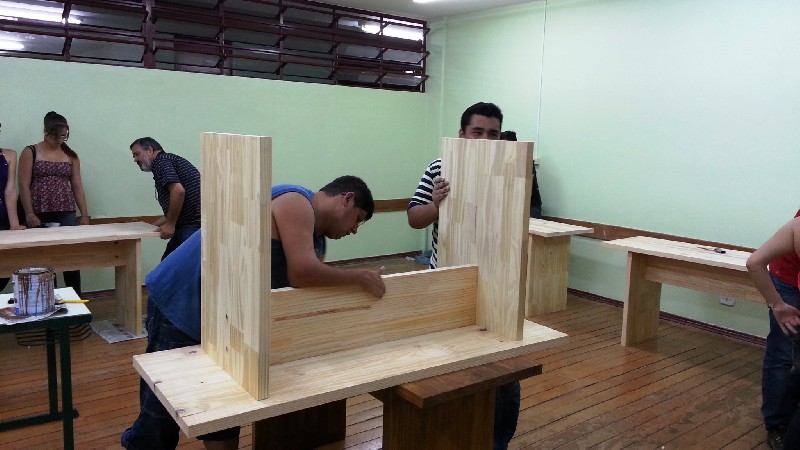 Fabricação das Mesas da nova Sala de Coordenação