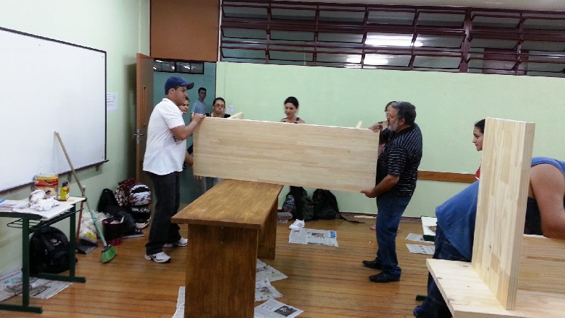 Fabricação das Mesas da nova Sala de Coordenação